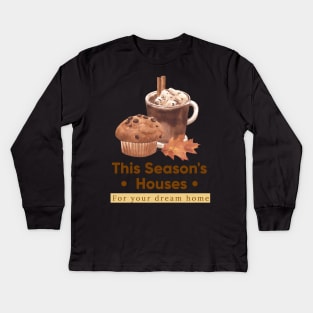 Coffee And Cookies, Christmas Is Coming Kids Long Sleeve T-Shirt